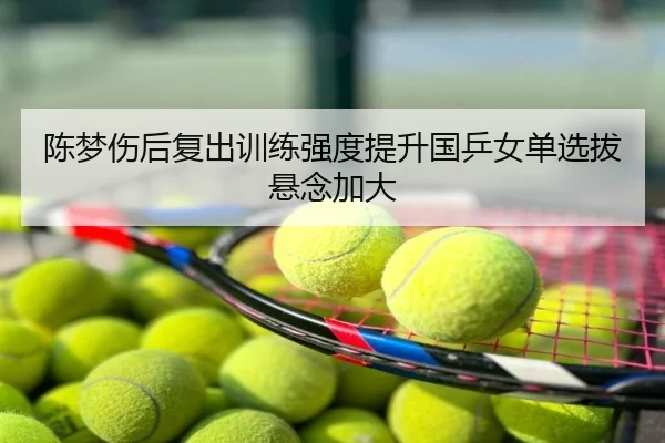 陈梦伤后复出训练强度提升国乒女单选拔悬念加大